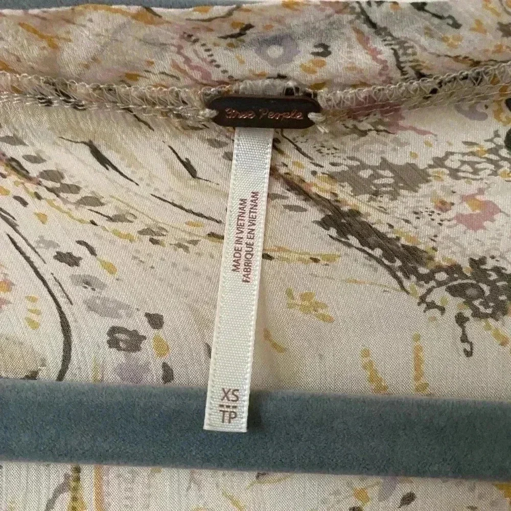 FREE PEOPLE SAY YOU WILL SHEAR TOP IVORY SIZE XS